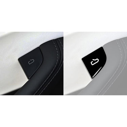 For Tesla Model 3 4pcs/ Set B-type Car Window Switch Stickers(Piano Black) - Car Interior Mouldings by buy2fix | Online Shopping UK | buy2fix