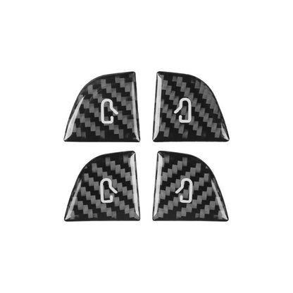 For Tesla Model 3 4pcs/ Set B-type Car Window Switch Stickers(Black) - Car Interior Mouldings by buy2fix | Online Shopping UK | buy2fix