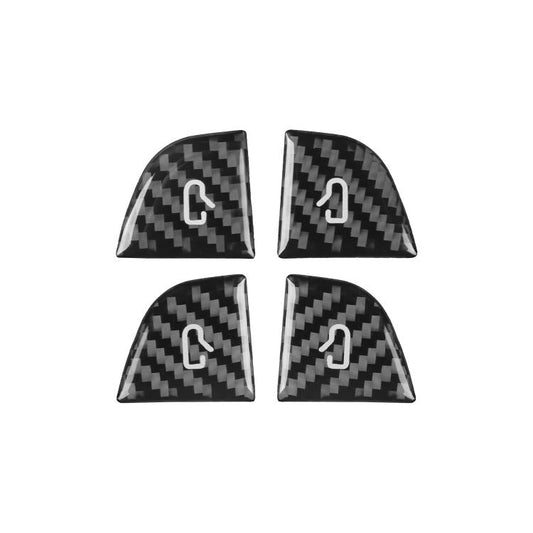 For Tesla Model 3 4pcs/ Set B-type Car Window Switch Stickers(Black) - Car Interior Mouldings by buy2fix | Online Shopping UK | buy2fix