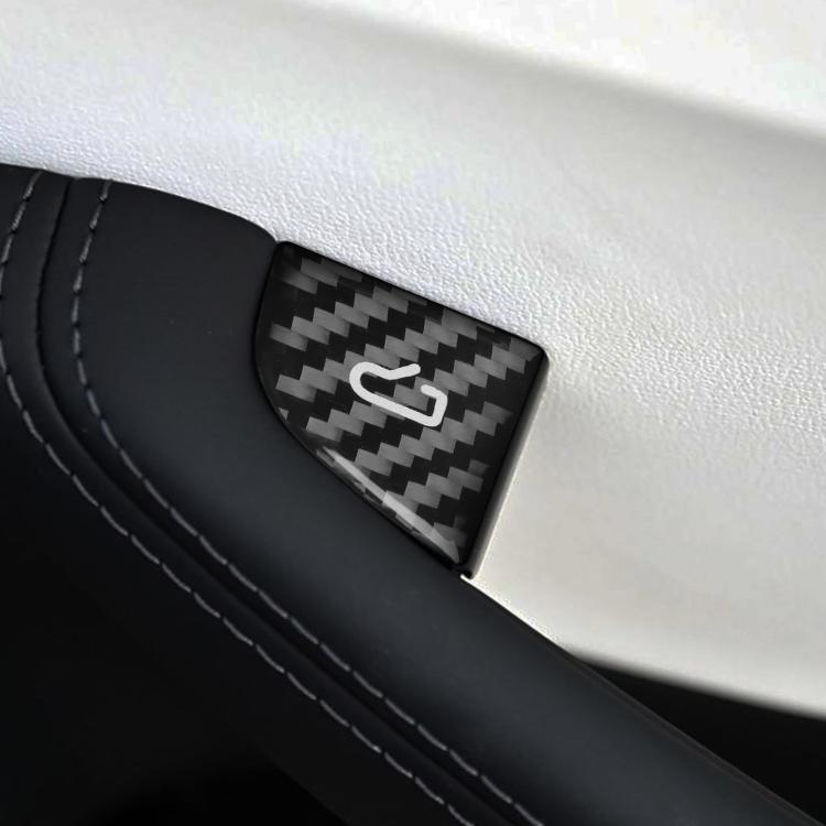 For Tesla Model 3 4pcs/ Set B-type Car Window Switch Stickers(Black) - Car Interior Mouldings by buy2fix | Online Shopping UK | buy2fix