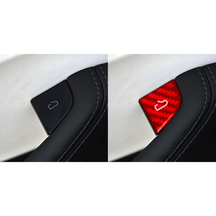 For Tesla Model 3 4pcs/ Set B-type Car Window Switch Stickers(Red) - Car Interior Mouldings by buy2fix | Online Shopping UK | buy2fix