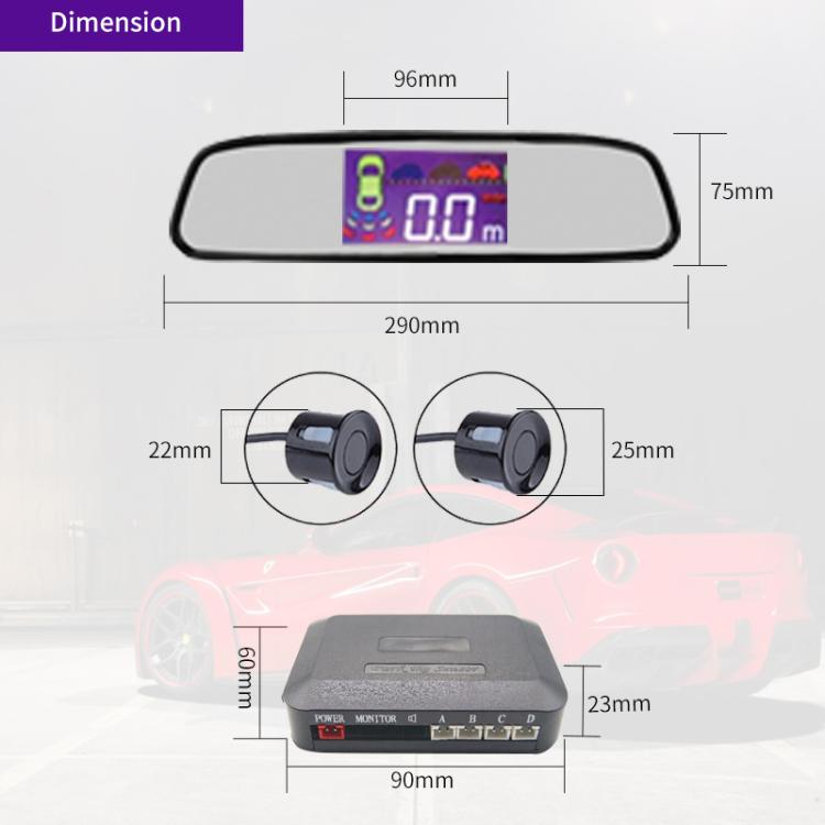 Wireless Radar with LED Display Automatic Alarm Reversing Assist(PZ314W) - Radar Detectors by buy2fix | Online Shopping UK | buy2fix