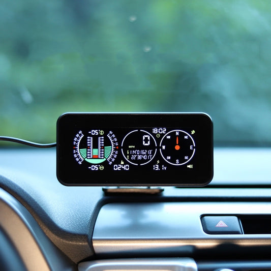 Car HUD Level Slope GPS Compass Altitude Display(M60) - Head Up Display System by buy2fix | Online Shopping UK | buy2fix
