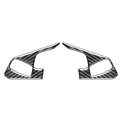 For Chevrolet Corvette C8 2pcs /Set Steering Wheel Button Frame Sticker(Black) - Car Interior Mouldings by buy2fix | Online Shopping UK | buy2fix