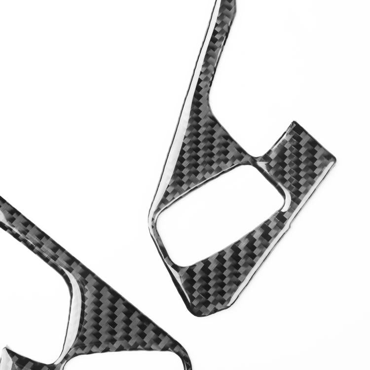 For Chevrolet Corvette C8 2pcs /Set Steering Wheel Button Frame Sticker(Black) - Car Interior Mouldings by buy2fix | Online Shopping UK | buy2fix