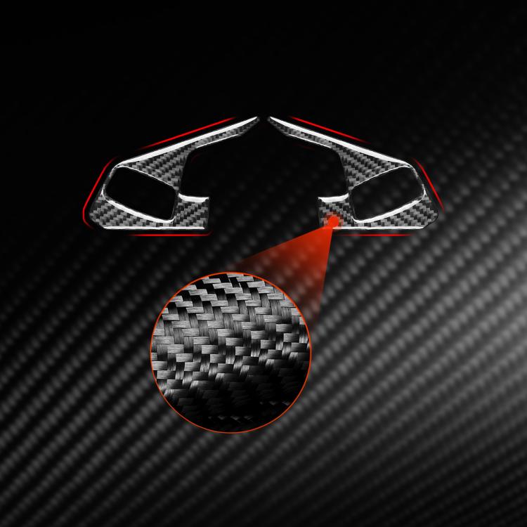 For Chevrolet Corvette C8 2pcs /Set Steering Wheel Button Frame Sticker(Black) - Car Interior Mouldings by buy2fix | Online Shopping UK | buy2fix