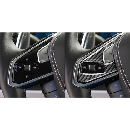 For Chevrolet Corvette C8 2pcs /Set Steering Wheel Button Frame Sticker(Black) - Car Interior Mouldings by buy2fix | Online Shopping UK | buy2fix
