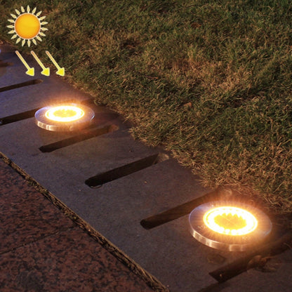 2 PCS 20LEDs Outdoor Waterproof Solar Garden Light Lawn Buried Light(Yellow Light) by buy2fix