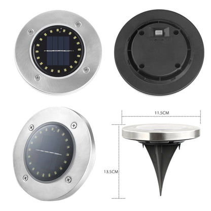 2 PCS 20LEDs Outdoor Waterproof Solar Garden Light Lawn Buried Light(Yellow Light) by buy2fix