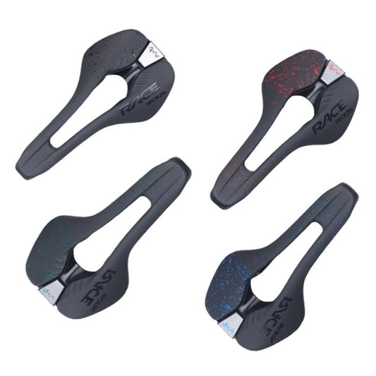 RACEWORK RK068 Mountain Bike Microfiber Leather Seat Cushion(Black) - Bicycle Saddle by RACEWORK | Online Shopping UK | buy2fix