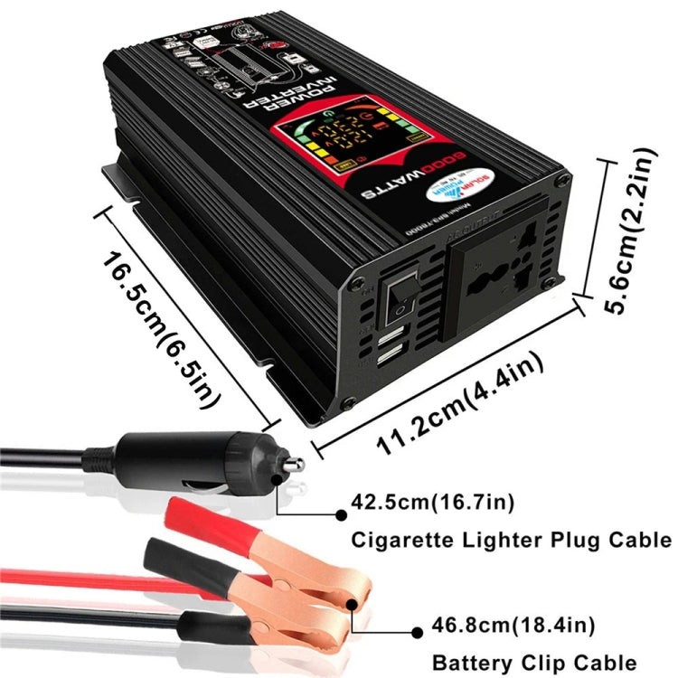 Tang 3 Generations Home Solar Generator Inverter+30A Controller+18W 12V Solar Panel, Specification: Black 12V To 110V by buy2fix