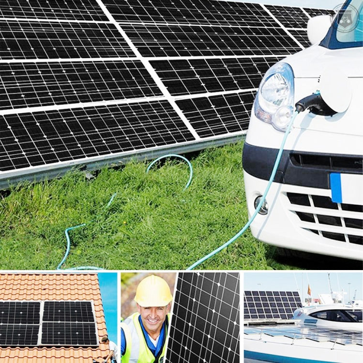 Saga Generation 2 Home Solar Generator Inverter+30A Controller+18W 12V Solar Panel, Specification: Black 12V To 220V by buy2fix