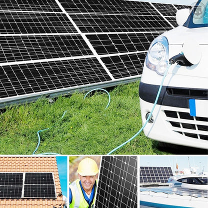 Saga Generation 2 Home Solar Generator Inverter+30A Controller+18W 12V Solar Panel, Specification: Black 12V To 220V by buy2fix