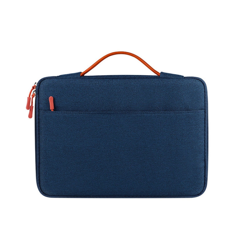 ND02S Adjustable Handle Waterproof Laptop Bag, Size: 14.1-15.4 inches(Navy Blue) by buy2fix