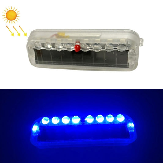 LED Solar Decorative Night Vibration Lighting Warning strobe Lamp(Blue) - Warning Lights by buy2fix | Online Shopping UK | buy2fix
