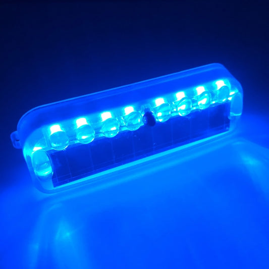 LED Solar Decorative Night Vibration Lighting Warning strobe Lamp(Blue) - Warning Lights by buy2fix | Online Shopping UK | buy2fix