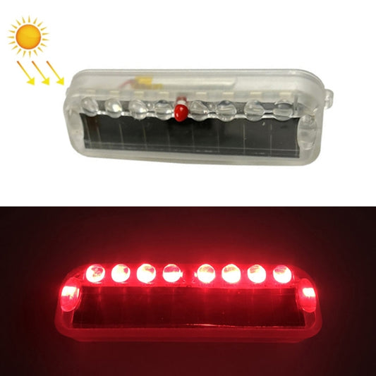 LED Solar Decorative Night Vibration Lighting Warning strobe Lamp(Red) - Warning Lights by buy2fix | Online Shopping UK | buy2fix