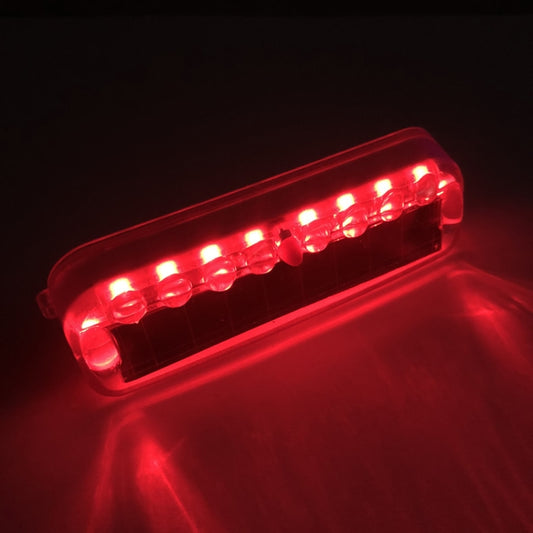 LED Solar Decorative Night Vibration Lighting Warning strobe Lamp(Red) - Warning Lights by buy2fix | Online Shopping UK | buy2fix