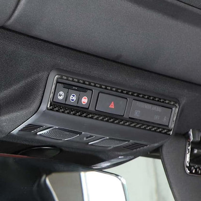 For Chevrolet Corvette C8 Warning Light Switch Frame Sticker(Black) - Car Interior Mouldings by buy2fix | Online Shopping UK | buy2fix