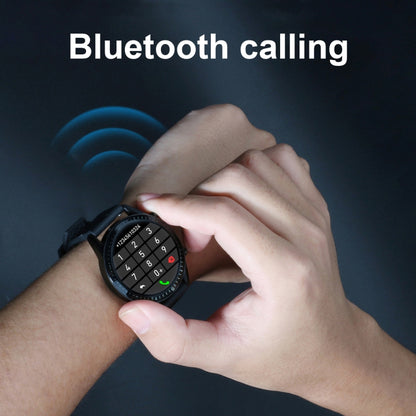 I9 1.5 Inch Heart Rate/Blood Pressure/Blood Oxygen Monitoring Watch, Color: Black Leather by buy2fix