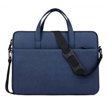 ST09 Portable Single-shoulder Laptop Bag, Size: 13.3 inches(Navy Cyan with Shoulder Strap) by buy2fix