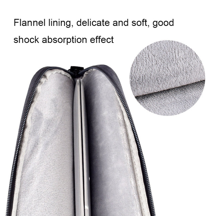 ST09 Portable Single-shoulder Laptop Bag, Size: 13.3 inches(Navy Cyan with Shoulder Strap) by buy2fix