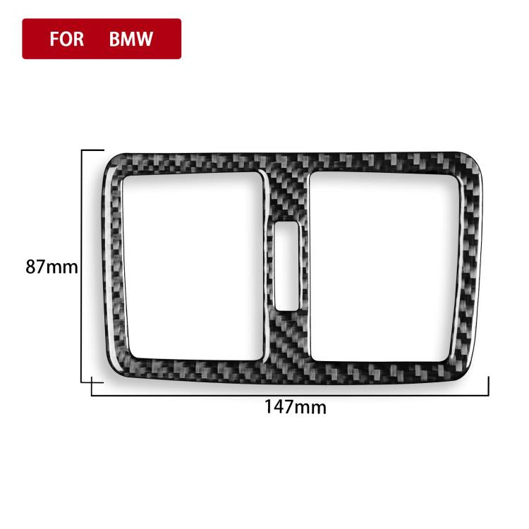 For BMW X1 F48/X2 F39 Rear Center Air Outlet Sticker(Black) - Car Interior Mouldings by buy2fix | Online Shopping UK | buy2fix