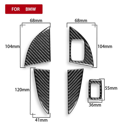 For BMW X1 F48/X2 F39 5pcs /Set Right-Hand Drive Front Rear Door Storage Box Panel Stickers(Black) - Car Interior Mouldings by buy2fix | Online Shopping UK | buy2fix