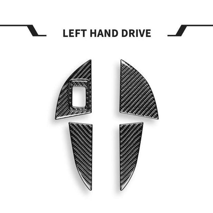 For BMW X1 F48/X2 F39 5pcs /Set Left-Hand Drive Front Rear Door Storage Box Panel Stickers(Black) - Car Interior Mouldings by buy2fix | Online Shopping UK | buy2fix