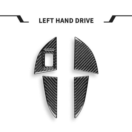 For BMW X1 F48/X2 F39 5pcs /Set Left-Hand Drive Front Rear Door Storage Box Panel Stickers(Black) - Car Interior Mouldings by buy2fix | Online Shopping UK | buy2fix