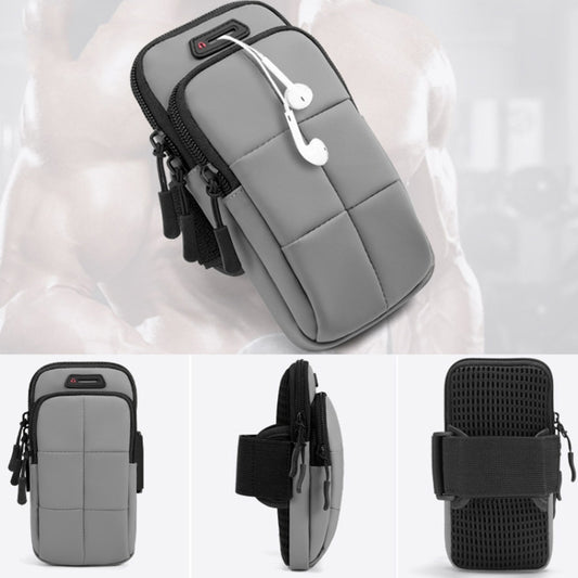 X3022 Sports Running Mobile Phone Arm Bag Fitness Waterproof Wrist Bag(Dark Gray) - 5.5~6.5 inch by buy2fix | Online Shopping UK | buy2fix