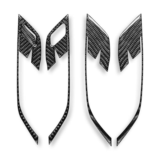 For BMW X1 F48/X2 F39 5pcs /Set Right-Hand Drive Door Handle Frame Sticker(Black) - Car Interior Mouldings by buy2fix | Online Shopping UK | buy2fix