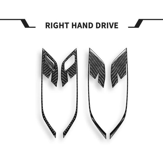 For BMW X1 F48/X2 F39 5pcs /Set Right-Hand Drive Door Handle Frame Sticker(Black) - Car Interior Mouldings by buy2fix | Online Shopping UK | buy2fix