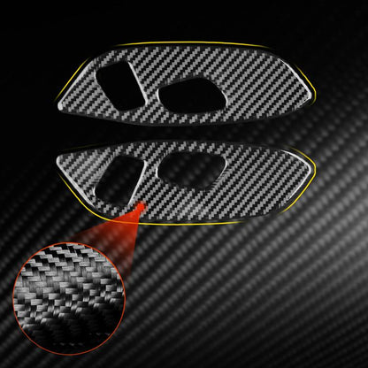 For Chevrolet Corvette C8 2pcs /Set Seat Adjustment Switch Frame Sticker(Black) - Car Interior Mouldings by buy2fix | Online Shopping UK | buy2fix