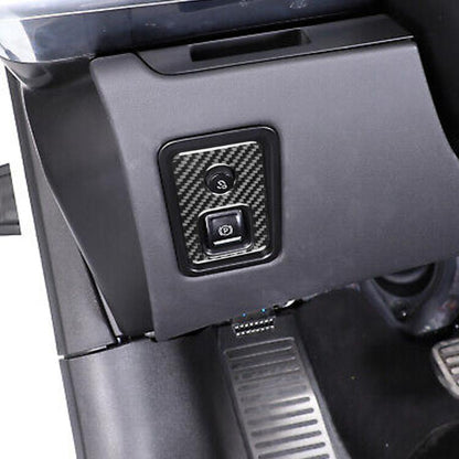 For Chevrolet Corvette C8 Electronic Handbrake Switch Frame Sticker(Black) - Car Interior Mouldings by buy2fix | Online Shopping UK | buy2fix