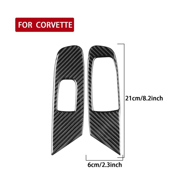 For Chevrolet Corvette C8 Right-Hand Drive Door Lift Panel Sticker(Black) - Car Interior Mouldings by buy2fix | Online Shopping UK | buy2fix