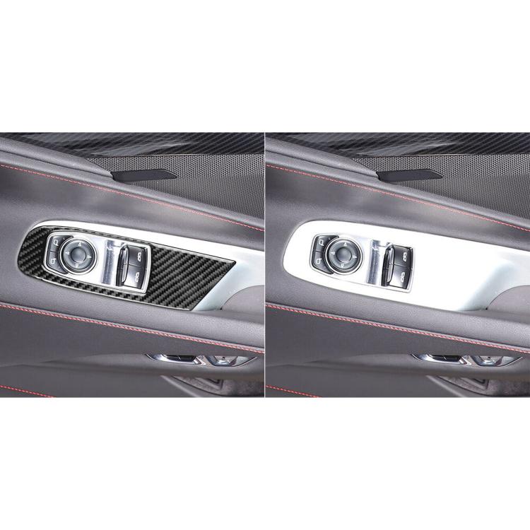 For Chevrolet Corvette C8 Right-Hand Drive Door Lift Panel Sticker(Black) - Car Interior Mouldings by buy2fix | Online Shopping UK | buy2fix
