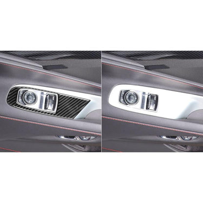 For Chevrolet Corvette C8 Right-Hand Drive Door Lift Panel Sticker(Black) - Car Interior Mouldings by buy2fix | Online Shopping UK | buy2fix