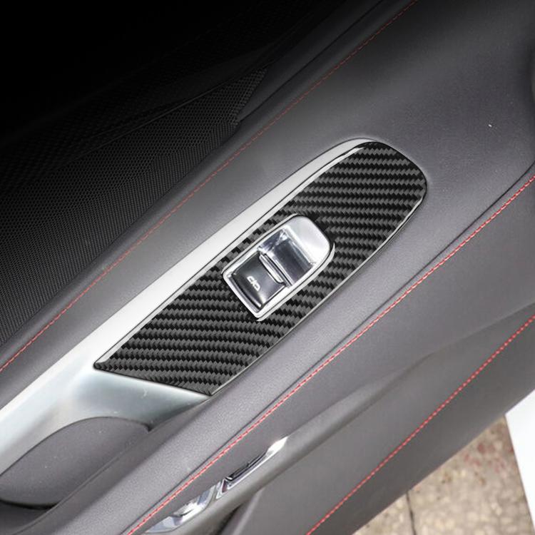 For Chevrolet Corvette C8 Right-Hand Drive Door Lift Panel Sticker(Black) - Car Interior Mouldings by buy2fix | Online Shopping UK | buy2fix