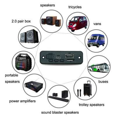 JQ-D102BT With Amplifier Recording Calls MP3 Bluetooth Decoder Board Module(Black) - Other Accessories by buy2fix | Online Shopping UK | buy2fix