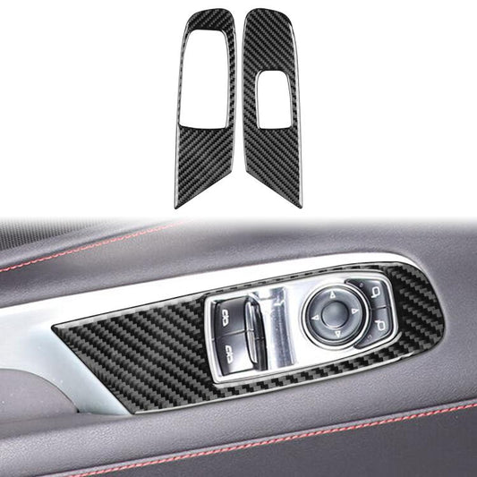 For Chevrolet Corvette C8 Left-Hand Drive Door Lift Panel Sticker(Black) - Car Interior Mouldings by buy2fix | Online Shopping UK | buy2fix