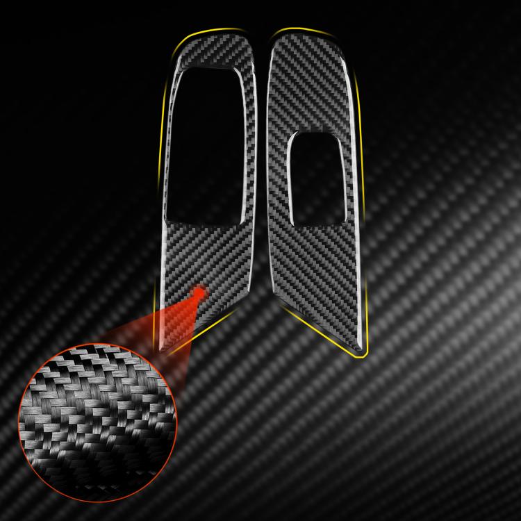 For Chevrolet Corvette C8 Left-Hand Drive Door Lift Panel Sticker(Black) - Car Interior Mouldings by buy2fix | Online Shopping UK | buy2fix
