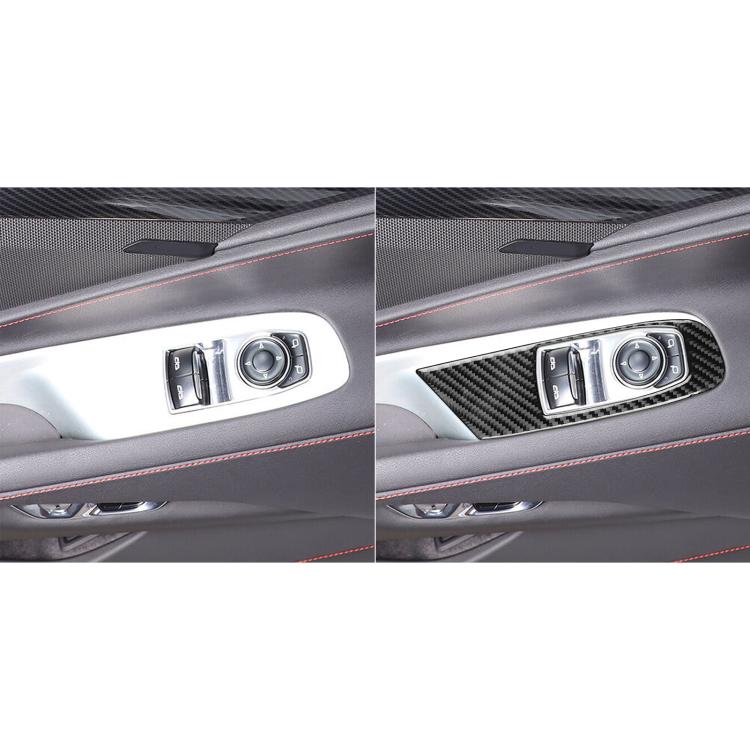 For Chevrolet Corvette C8 Left-Hand Drive Door Lift Panel Sticker(Black) - Car Interior Mouldings by buy2fix | Online Shopping UK | buy2fix
