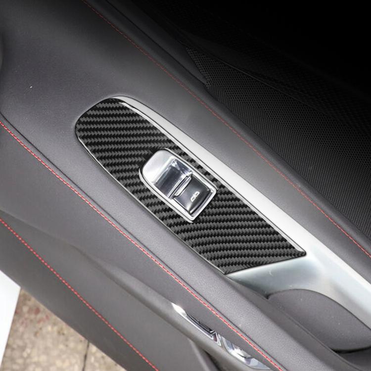For Chevrolet Corvette C8 Left-Hand Drive Door Lift Panel Sticker(Black) - Car Interior Mouldings by buy2fix | Online Shopping UK | buy2fix