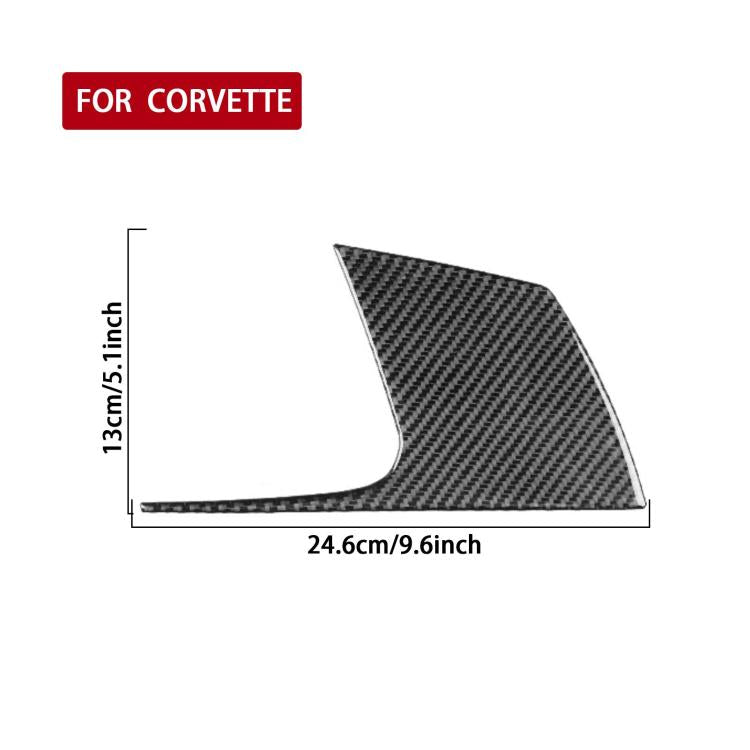 For Chevrolet Corvette C8 Right-Hand Drive Main Driver Side Decorative Stickers(Black) - Car Interior Mouldings by buy2fix | Online Shopping UK | buy2fix