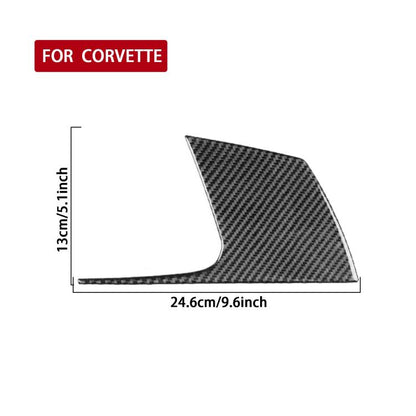 For Chevrolet Corvette C8 Right-Hand Drive Main Driver Side Decorative Stickers(Black) - Car Interior Mouldings by buy2fix | Online Shopping UK | buy2fix