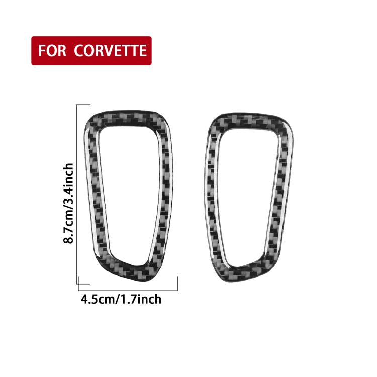 For Chevrolet Corvette C8 2pcs /Set A-Pillar Air Outlet Decorative Stickers(Black) - Car Interior Mouldings by buy2fix | Online Shopping UK | buy2fix