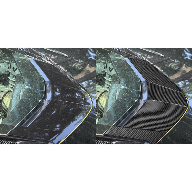 For Chevrolet Corvette C8 5pcs /Set Engine Under-Mount Stickers(Black) - Car Interior Mouldings by buy2fix | Online Shopping UK | buy2fix