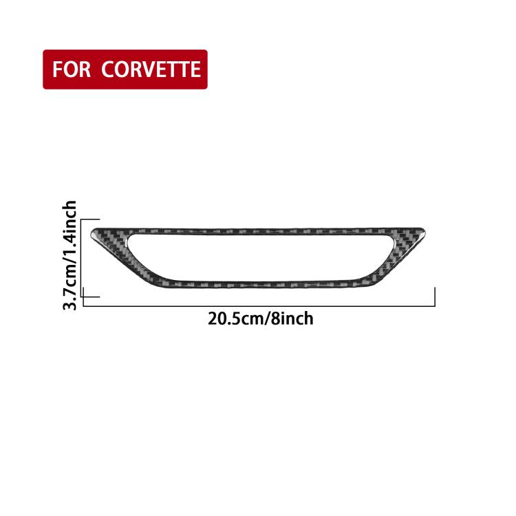 For Chevrolet Corvette C8 Trunk Handle Decoration Sticker(Black) - Car Interior Mouldings by buy2fix | Online Shopping UK | buy2fix