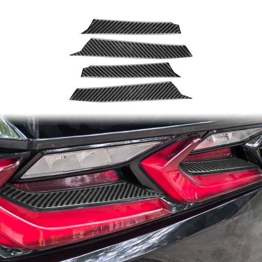 For Chevrolet Corvette C8 4pcs /Set Taillight Decorative Strip(Black) - Car Interior Mouldings by buy2fix | Online Shopping UK | buy2fix